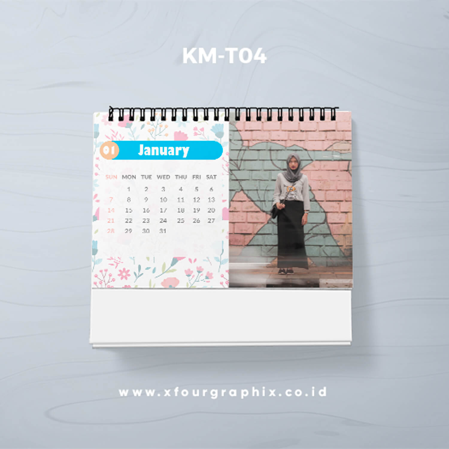 Template Kalender Meja Cetak Online